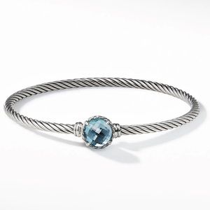 David Yurman Chatelaine Bracelet with Blue Topaz